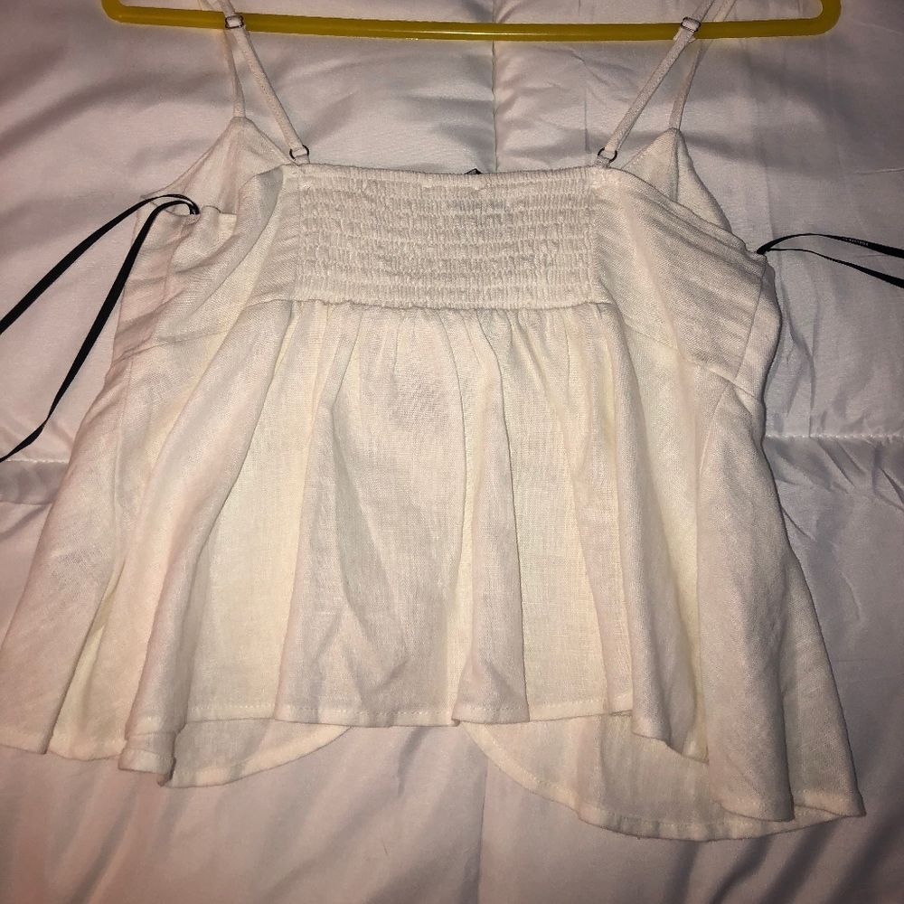 Tie Cropped shirt